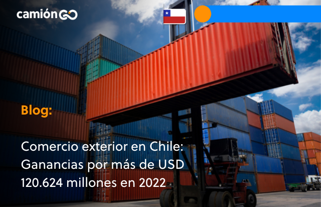Comercio exterior en Chile:
Ganancias por más de USD
120.624 millones en 2022